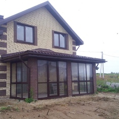 Остекление веранды загородного дома
